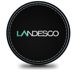 Landesco-Logo-stitch-linen-round